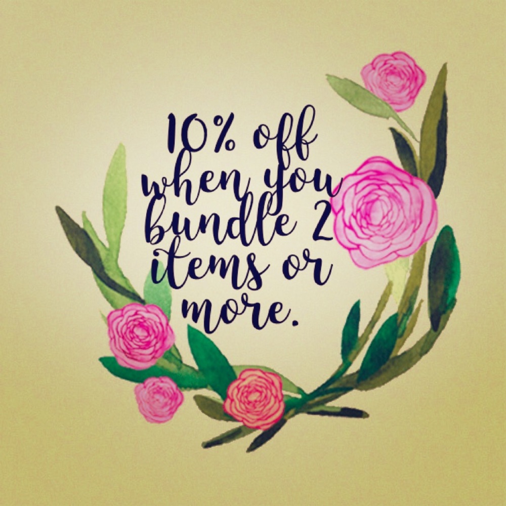 10% off when you bundle 2 items or more.